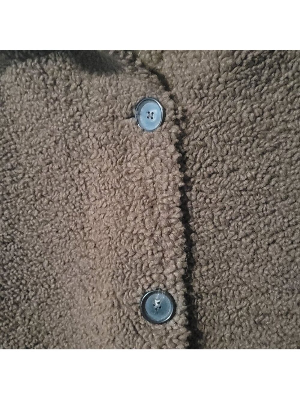 The Great. Chocolate Plush Car Coat 1 Small Oversized Teddy Jacket Fleece Brown - Picture 7 of 11